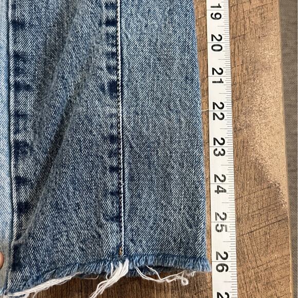 Garage Light Dark Denim Jeans Size 3 Raw Hem Unique Rare Edgy Alternative Patch - Picture 8 of 9